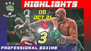 Tyson Fury Vs Deontay Wilder 3  Highlights  9102021 [upl. by Ursulina741]