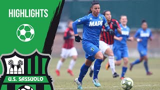 Coppa Italia highlights di SassuoloMilan Femminile 02 [upl. by Siryt419]