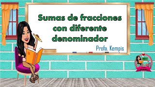 Suma de fracciones con diferente denominador [upl. by Lingwood201]