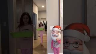 Super funny Santa prank on sister 🤣😂shorts [upl. by Hploda237]