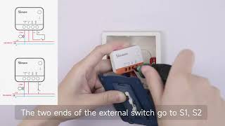 SONOFF Mini R4 Zbmini L2 Smart ZigbeeWifi Switch TwoWay Control [upl. by Enedan]