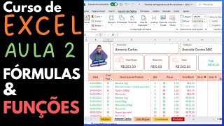 Guia Completo para Iniciantes no Excel Aula 02 Excel Basico Formulas e Funções [upl. by Suirtimed]