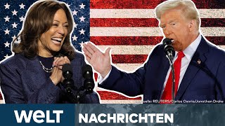 USWAHL 2024 Kampf ums Weiße Haus Harris und Trump kämpfen um jede Stimme  WELT STREAM [upl. by Enirroc]