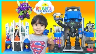 Batman Imaginext Toys Robo Batcave Superman Hall of Justice [upl. by Conyers865]