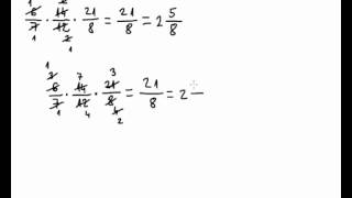 Množenje razlomaka  07  više faktora [upl. by Atirac]