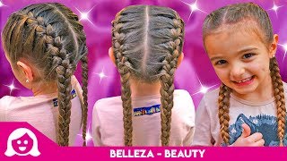 LAS TRENZAS DE GISELE amp CLAUDIA TRENZA DE RAIZ  BELLEZA  SaneuB [upl. by Mcarthur]