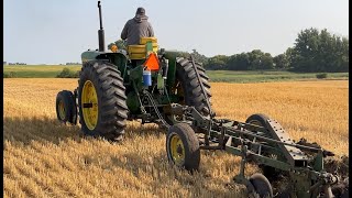 1969 John Deere 4020 Plowing strike out Hitterdal MN 2023 [upl. by Eloisa640]