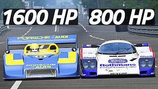 Can The Most POWERFUL Racing Car Beat An 80s GROUP C [upl. by Eillit690]