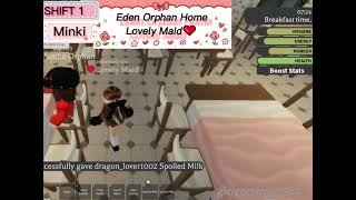 Eden Orphan Home Lovely Maid❤ shift 1 [upl. by Aliuqat540]