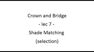 Crown and Bridge  lec 7  Interocclusal Record Bite Registration Record [upl. by Laflam]