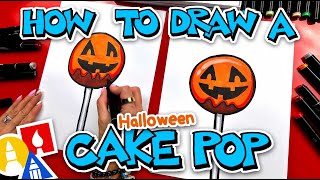 How To Draw A Halloween Cake Pop [upl. by Feingold]