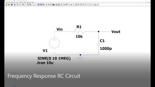 Simulating Frequency Response of an RC Circuit in LTspice [upl. by Louth65]