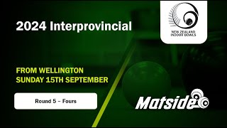 NZ Indoor Bowls 2024 Interprovincial – Round 5 Fours  North Taranaki v Tauranga [upl. by Orwin]