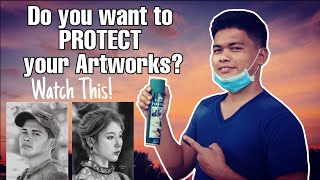 How to Use a Fixative Spray to Protect and Preserve Artworks [upl. by Marcellus]