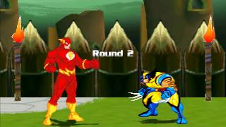 MUGEN Flash Wally West vs Wolverine [upl. by Namie]