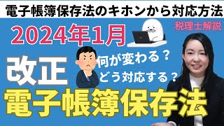 【最新】改正電子帳簿保存法！電帳法の基本、対応策から対応していない場合はどうなるか？について解説 [upl. by Chavey]