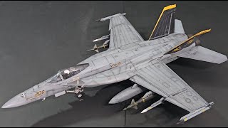 Hasegawa 148 FA18E Super Hornet Full Build [upl. by Jezrdna]