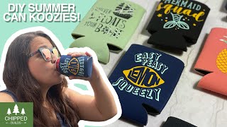 DIY SUMMER CAN KOOZIES  HOW TO [upl. by Araeic]