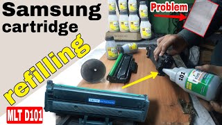 samsung cartridge refilling 101  How to refill Samsung MLTD111S Cartridge  Panitv [upl. by Cleodel]