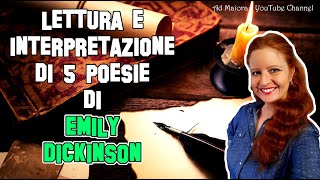 Letteratura Americana  Lettura e interpretazione di 5 poesie di Emily Dickinson [upl. by Cicenia668]