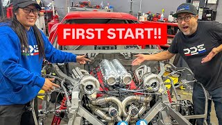 WILL IT RUN STARTING 1500HP TWIN TURBO FERRARI F12 [upl. by Annaeerb]