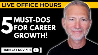 5 Requirements for Career Growth 🔴 Live Office Hours with Andrew LaCivita [upl. by Hirsh]