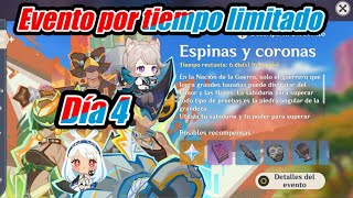 F2P Genshin Impact evento  Espinas y coronas parte 4 [upl. by Einnalem]