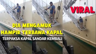 Viral hampir terbawa kapal terpaksa kapal sandar kembali  KM Tatamailau Pelabuhan Merauke [upl. by Koss]