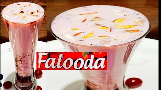 Falooda  Royal Falooda  Rose Falooda  Falooda Recipe Falooda in Telugu Summer desserts Recipe [upl. by Venditti]