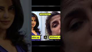 Top 10 south actress makeup 🆚 without makeup shortvideos viralshort [upl. by Terrene]