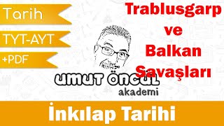 Tarih  TYT ve AYT  İnkılap Tarihi  Trablusgarp ve Balkan Savaşları  PDF [upl. by Hermione]