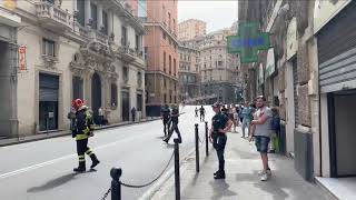 Allarme bomba a Genova la diretta dellesplosione [upl. by Voorhis785]