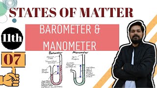 States of Matter । Class11 L7 I Barometer  Manometer  JEE ADVANCED [upl. by Erreid]