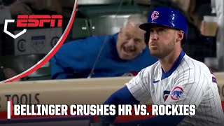 Cody Bellinger homers off the scoreboard in Cubs’ big win vs Rockies  ESPN MLB [upl. by Abocaj]