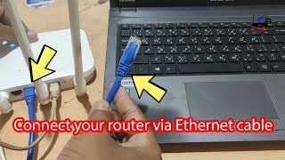 How to connect laptop to router with ethernet cable [upl. by Attenwahs]