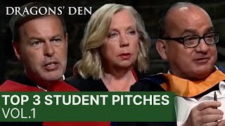 Top 3 Pitches From Students  Vol1  COMPILATION  Dragons Den [upl. by Adnoek]