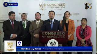 Declaraciones Junta Directiva del Congreso aprobación LeyDeCompetencia [upl. by Olympium]