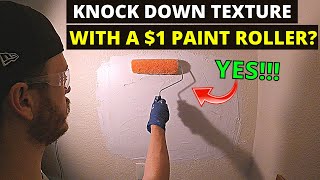 Easy DIY Knockdown Texture with a Paint Roller Jonny DIY [upl. by Julius]