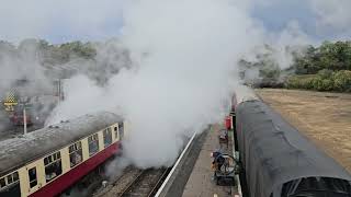 Tornado 60163 departing Wansford [upl. by Bois607]