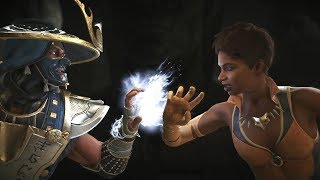 Injustice 2  Raiden Vs Vixen  All IntroOutros Clash Dialogues Super Moves [upl. by Neitsirk]