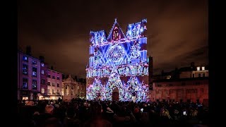 La Fête des Lumières  Festival of Lights  UNISSON  Lyon France [upl. by Thibault]