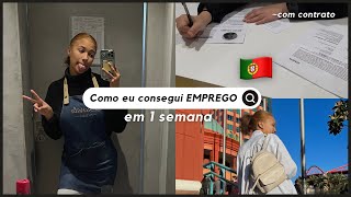 COMO CONSEGUIR EMPREGO RÁPIDO EM PORTUGAL  2023 [upl. by Leary]