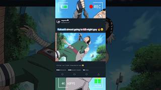 The moment when kakashi almost going to kill might guy🔥😮naruto narutoshippuden viral boruto yt [upl. by Luapnaej]