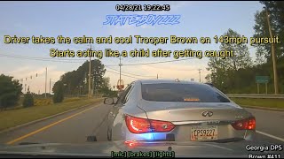 Infiniti Q50 Takes GSP On High Speed Chase Through Lawrenceville [upl. by Psyche241]