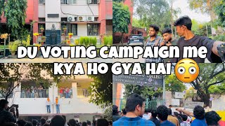 Delhi university DU voting campaign Sri Aurobindo college [upl. by Nodnil]