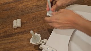 Mayfair Bemis Toilet Seat Installation  Quick and Easy [upl. by Assylem]