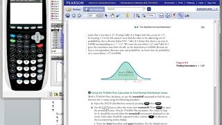 10 TI 83 84 normalcdf intro Ch06 [upl. by Attinahs]