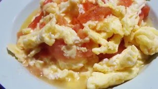 Scrambled Eggs with Tomatoes 蕃茄炒蛋 [upl. by Valerie]