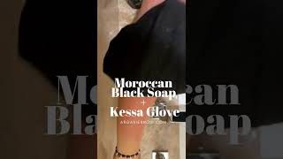 Hammam Set Moroccan Black Soap FREE Kessa Glove [upl. by Gerg637]