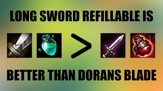 Starting items comparison  Longsword vs Dorans Blade [upl. by Eyahs]